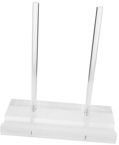 VOSAREA Clear Acrylic Book Stand for Display Multi Purpose Transparent Easel Holder for Books Menus Tablets and Plate Display Compact Space Saving Recipe and Collectible Stand