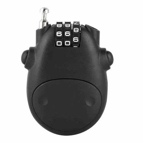 ZASCHMOY This Cow-Shaped 3-Digit Combination Lock is a High-Definition ABS Combination Lock Suitable for Strollers, and Luggage. Its Portable Design Allows for Quick Unlocking (Black)