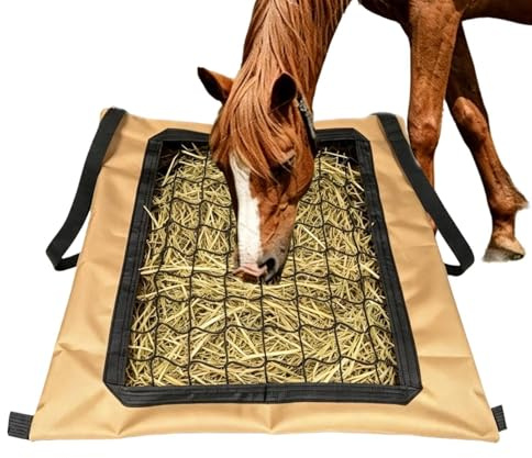 Sac de foin pour chevaux Mangeoire en Tissu Oxford Grande Capacité et