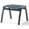 Sieger 301/G-SG Hocker Trento, Gestell anthrazit, Textilux silber-grau