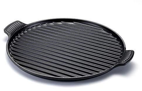 Le Creuset Grillplatte, Gusseisen, schwarz, 33.1 x 29.9 x 7.6 cm