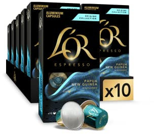 L'OR Espresso Cápsulas de Café Papua Nueva Guinea Orígenes | Intensidad 7 | 200 Cápsulas Compatibles Nespresso (R)