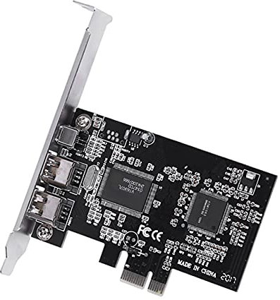 Firewire PCI-Express-Karte, PCI-E PCI Express FireWire 1394a IEEE 1394 Controller-Karte mit FireWire-Kabel PCI Firewire Adapter IEEE 1394 PCI Controller Karte für Desktop PC