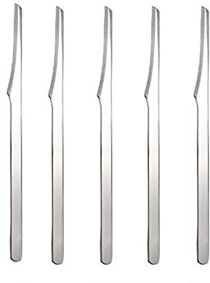 AKOAK 5 piezas de acero inoxidable raspador multifuncional profesional herramientas de pedicura para quitar piel muerta callo cuchillo raspado pedicura herramientas