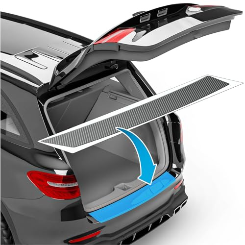 uProtect Pellicola Protettiva per Bordo di Carico Set completo per BMW Serie 1 3 (III) F40 I 2019-2024 - Protezione Paraurti, antigraffio, per vernice - Filo A Carbone