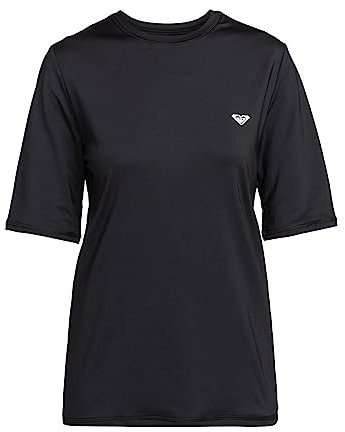 Roxy New Enjoy Waves - Kurzärmliges Surf-T-Shirt mit UPF 50 für Frauen Schwarz