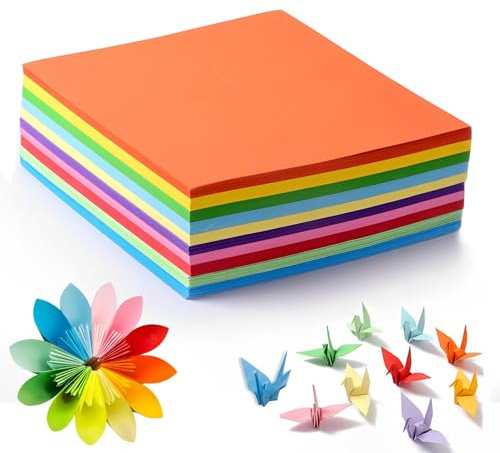 100 Sheets A4 Coloured Paper - Assorted Colours for DIY Arts & Crafts/Paper Cutting/Drawing/Origami