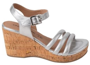 CHATTAWAK 15coslaargent40, Sandalia con talón Mujer, Plata, 40 EU