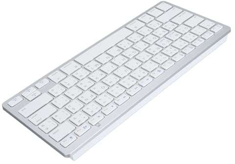 ASHATA Ultraschlanke Zweisprachige Bluetooth-Tastatur, Zweisprachige Koreanische, Thailändische, Traditionelle Chinesische Tastatur, Kompakte Drahtlose (Thailändisch)