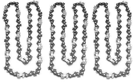 Chainsaw Chain 3pcs 10/12/14/16/18/20Inch Steel Chainsaw Chains 3/8 Pitch LP Logging Saw Chain Electric Chainsaws Accessory Chains Replacement(18inch 64Drive Link)