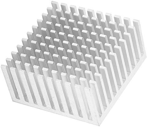 5 Stücke Aluminium Kühlkörper 40x20x40mm Kühler Fin Kühlkörper Modul für High Power LED Verstärker Transistor(Silber)