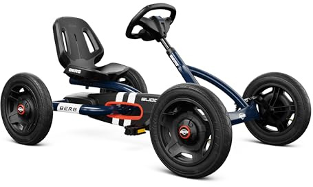 BERG Buddy Classic Blue Pedal GoKart | Kinderfahrzeug, Tretfahrzeug mit hohem Sicherheitstandard, Luftreifen und Freilauf, Kinderspielzeug geeignet für Kinder im Alter von 3-8 Jahren