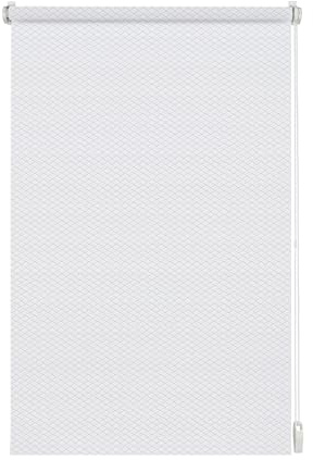 GARDINIA Estor Shaun para Pegar y Fijar con Pinzas, Opaco y translúcido, Todas Las Piezas de Montaje Incluidas, Color Blanco, 120 x 160 cm