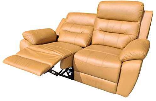 Mapo Möbel Voll-Leder Fernsehsofa Relaxsofa 2-Sitzer 5131-2-04