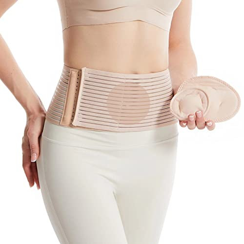 Umbilical Hernia Male and Female Abdominal Hernia Support Belt with 2 Hernia Compression Pads