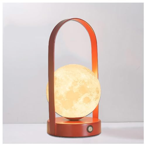 ARTSIM Acrilico Sferico Lampada Senza Fili, Luci LED Camera Da Letto 2000mah Con Type-C E Dimmerazione a Sfioramento, Lampada Mappamondo Per Soggiorno Camera Da Letto,D