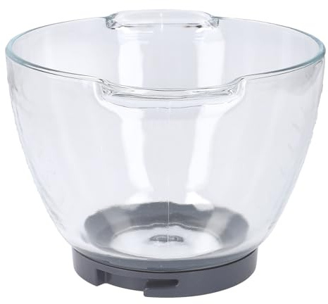 ensipart Rührschüssel aus Glas für Küchenmaschine kompatibel mit Kenwood AWAT550001 Glasrührschüssel 4,6l für Küchenmaschine