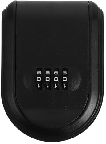 NIYANGLE Caja De Llaves con Cerradura De Combinación Estuche De Seguridad Montado En Pared Organizador para Llaves De Casa Oficina Y Coche Caja De Almacenamiento De De 5.04X3.66X1.69 Pulgadas