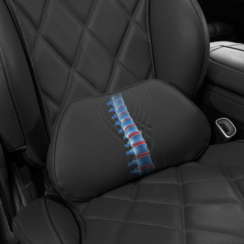 Treesiche Cuscino Lombare Auto, Cuscino Lombare Auto Seduta Guidatore, Supporto Schiena Comodo, Divano, Sedie Rotelle