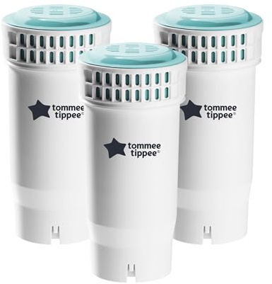 Tommee Tippee Perfect Prep Replacement Filter, Pack of 3, Compatible with All Perfect Prep Machines, Antibacterial Filter Removes Bacteria, Impurities and Contaminants