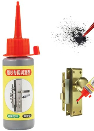 Multi-Purpose Dry Lube Spray: 60ml Graphite Powder Lubricant for Locks, Doors, Windows, Sliding Tracks, Bearings, Treadmill Belt & Bike Chains | Graphite Grease & Silicon Lubricant Alternative