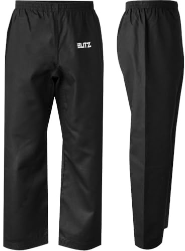 Blitz Student Martial Arts Trousers - Black - 3/160cm