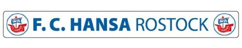 Hansa Rostock Autoaufkleber 'Schriftzug' groß Vinyl Wandmontage Wohnzimmer