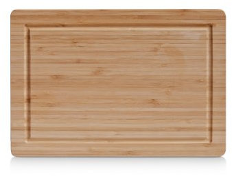 Zeller 25219 Schneidebrett, Bambus, ca. 32x22x1,6 cm, Natur