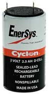 Batteria 2 Volt 2.5 AH D Cell Ricaricabile