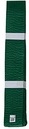 Lisaro Ceinture de sport de combat Karaté Judo Taekwondo Ju Jutsu BJJ - Ceinture de sport de combat - Taille 160-300 cm (vert, 240)