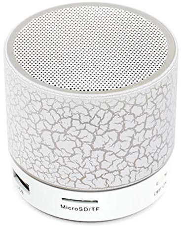 Queen.Y Bluetooth Lautsprecher Mini, Flash-Ambiente, Stereo-Paarung, Freisprechen, Kleiner drahtloser tragbarer Lautsprecher für Dusche, Outdoor-Reisen, Lichteffekte Können Nicht Ausgeschaltet Werden