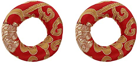 2pcs Music Bowl Mat Sound Bowl Cushion Singing Cushion Singing Silk Meditation Mat Parts Cotton Cover