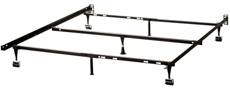 KB Designs – 7 Leg Heavy Duty Metal Queen Size Bed Frame with Center Support Legs