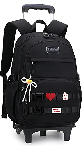 Girls Rolling Backpack Wheeled Backpack for Boys Trolley School Bags Kids Luggage Roller Backpack with Wheels
