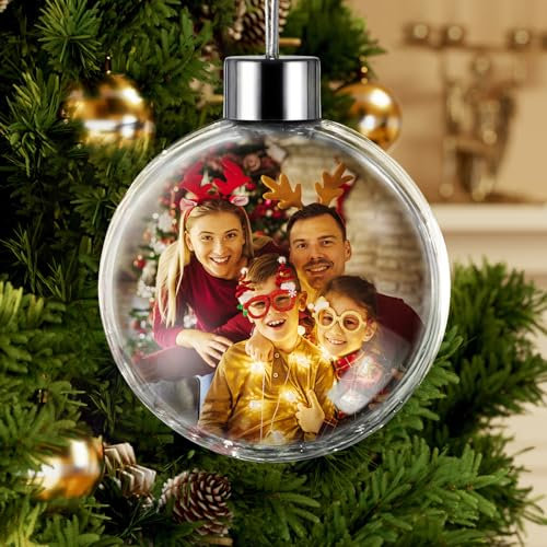 Pallina natale personalizzata,decorazioni per l'albero di Natale, regalo per la famiglia, amici, 2025…