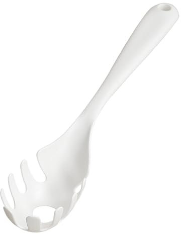 Cuillère à nouilles de cuisine – Cuillère à pâtes, fourchette à pâtes en silicone | Cuillère à nouilles de cuisine résistante à la chaleur, fourchette à spaghetti, cuillère à spaghetti, fourchette à