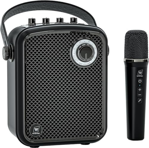 WinBridge Amplificador de Voz inalámbrico con micrófono, Sistema de Altavoces PA portátil, máquina de Karaoke Bluetooth de 70 W para Profesores, Hablar en público, Eventos, Canto, Fiestas, soporta