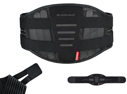 BLACKWILD Cintura di supporto lombare, cintura di sostegno per la schiena e cintura lombare per uomini e donne | Cintura lombare anti-sudore per perdita di peso, sollievo dal dolore, correzione