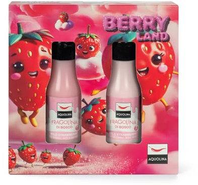 Aquolina Cofanetto Fragolina Di Bosco - Berry Land - Bagno Doccia 125 Ml + Latte Corpo 125 Ml