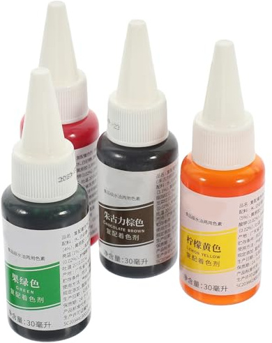INOOMP Colorant Alimentaire Liquide Ingrédients Naturels à Base D'eau et Sorbitol, Cuisson Décoration Créative pour Décoration de Gâteaux et Pâtisserie