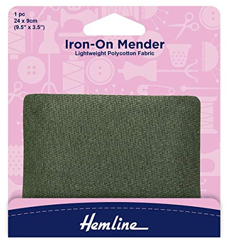Iron On Mender Polycotton Khaki