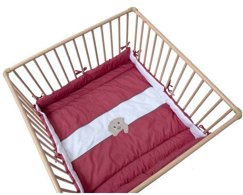 Be Be's Collection 263-34 Laufgittereinlage Wuschel rot 75/100x100cm