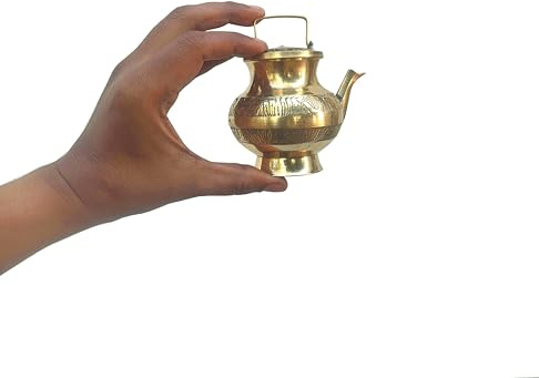 SHINDE EXPORTS brass holy water pot lota for pooja kamandalu indian brass pooja items