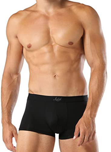 Liabel® 5 Boxer Uomo Seamless Senza Cuciture Intimo Mutande Uomo Colorate alla Moda Bianchi Neri 2 Neri 2 Blu 1 Grigio (2 Neri 2 Blu 1 Grigio, XXL)