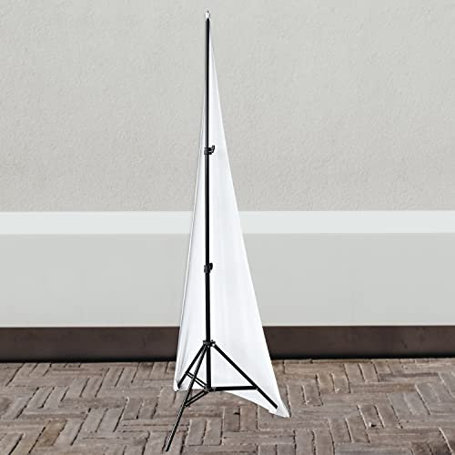 WedDecor Cubierta de soporte para altavoz de DJ con trípode de una sola cara, color blanco, para bodas, banquetes, cumpleaños, recepción, fiestas, eventos especiales, lavable, 1 pieza