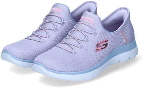 Skechers Damen Summits New Daily Slip-On, violett, 37.5 EU
