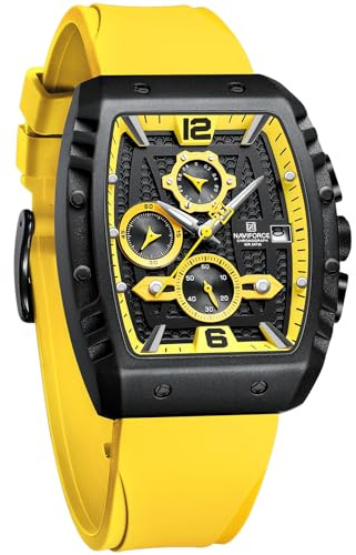 Naviforce Herren-Quarzuhr mit automatischer Datums- und Wochenanzeige, analoge Armbanduhr