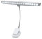 Infitronic IN18LEDNLRW - 18 LEDs Wiederaufladbare Notenpultleuchte/Notenpultlampe/Klavierlampe/Leselampe/Klemmleuchte Dimmbar 2 Farbmodi 2000mAh Kapazität in Weiß