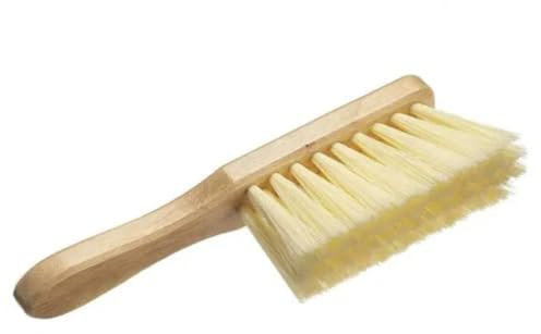 11 Soft Coco Hand Brush with Wooden Handle - Natural Bristle Cleaning Brush for Home, Kitchen, and Garden Use