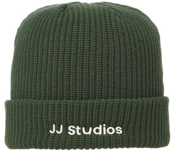 Jack & Jones Mens Jacsoho Beanie Noos, Green (Duffel Bag)